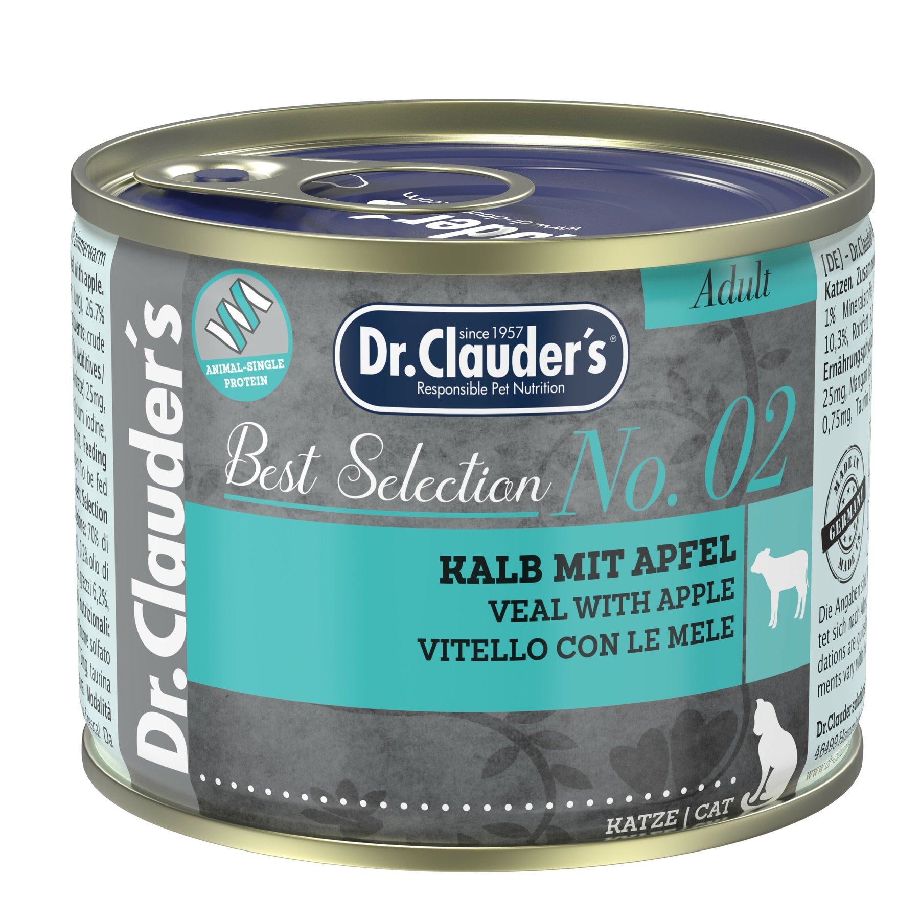 Dr.Clauder's Best Selection №2 Veal with Apple 200 г