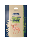 Заохочувальні тренувальні ласощі Dr.Clauder&acute;s Stripes Snack Hirsch, 80 г, Органічні стріпси Оленина для собак та котів